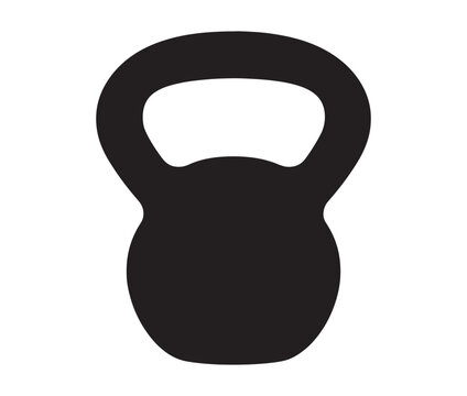 Dumbbell isolated on white background. Weight isolated on white background. strength training kettlebell workout design