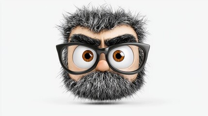 Fototapeta premium Creative cartoon character design digital art whimsical environment close-up view fun concept