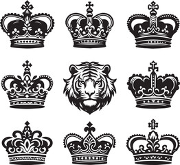 Luxury Ornamental Tattoos Vintage Vector Bundle | Baroque, Royal Frames & Floral Designs