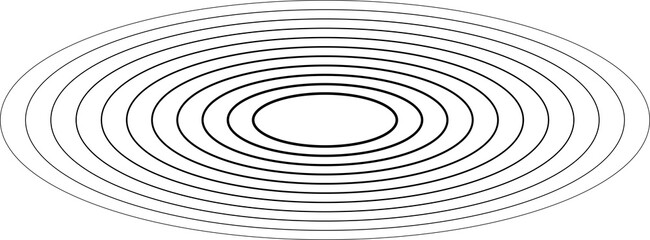 Dynamic oval line shape, logo, icon. Geometric elements