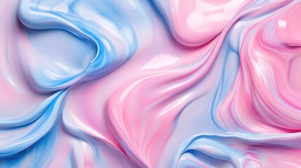 Obraz premium A mix of pastel paint splashes creating a soft and elegant abstract wallpaper in crisp K resolution