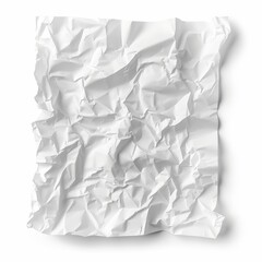 Obraz premium Crumpled white paper texture background