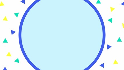 ブルーのポップなフレーム