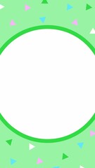 グリーンのポップなフレーム