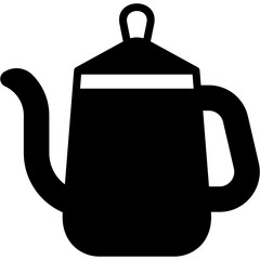 Kettle glyph icon