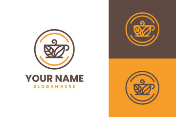 Fototapeta premium Coffe Tea Logo Design Vector