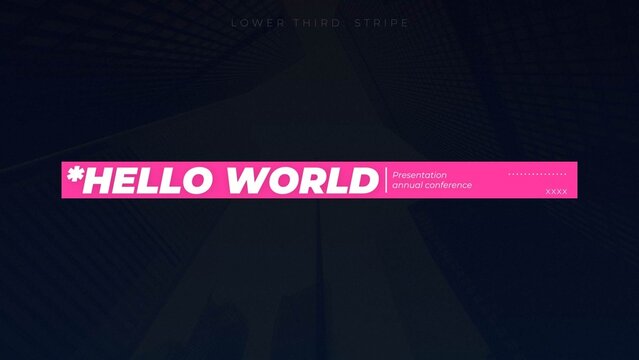 Lower Third: Stripe 04