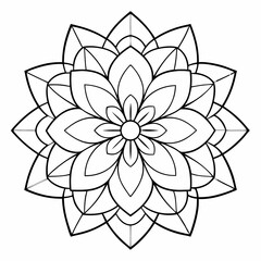 abstract flower vector illustration