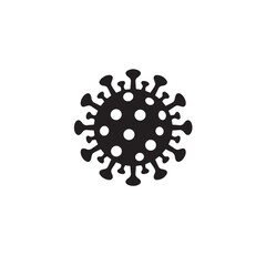  Virus Icon Silhouettes Representing Contagious Microorganisms or COVID-19 in Black Isolated Vector Style for Medical or Health Illustration Concepts