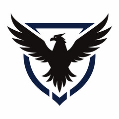 Winged Eagle Vector Logo Illustration