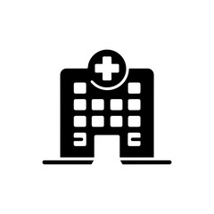 Obraz premium Hospital sign icon with transparent background