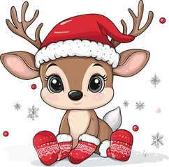 New Christmas cartoon on white background