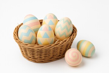 Obraz premium Art and Tradition: Easter Eggs with Geometric Patterns