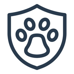 Wildlife Protection Badge with Pawprint Inside Shield