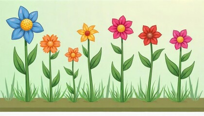 Obraz premium The fairy tale world of dazzling flowers