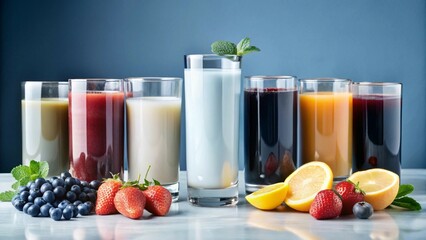 fruits juices collection