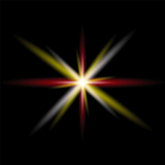 ПечатьGlow on a black background. Glow. Glow of different colors. Abstract background.