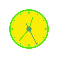 Clock on white background for your design. Clock icon.