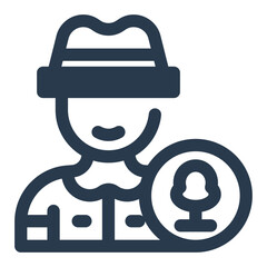 Male Park Ranger Wearing Hat and Uniform