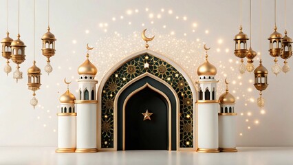 eid festival program card background design