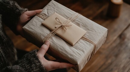Gift Box Held Gently