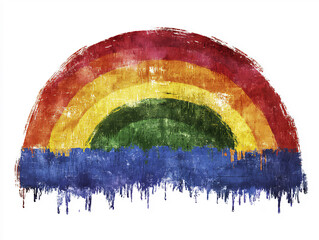 a stylized representation of a rainbow with the addition of transgender, intersex,