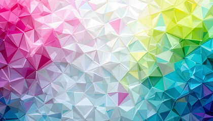 Obraz premium Vibrant Low Poly Geometric Background Ideal for Modern Designs Presentations Websites and Marketing Materials