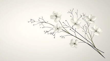 White Blossoms for Elegant Spring Branch.