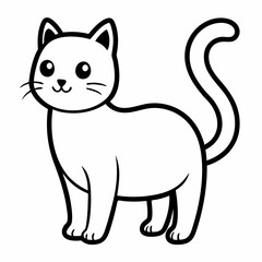 vector illustration of a cat