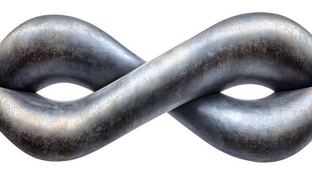 Abstract Metal Infinity Loop Sculpture Design