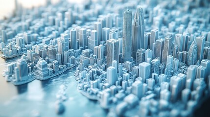 Modern city skyline