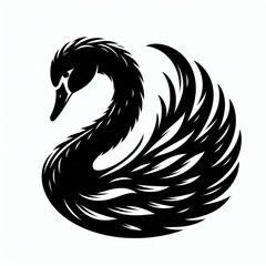 Obraz premium Silhouette Illustration of Diverse Birds in the Wild