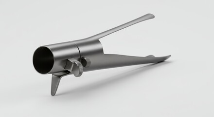 Medical speculum isolated on a white background for examination purposes, hospital use