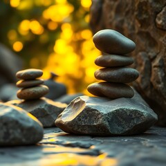 Luminous Lemon Stone Formations: A Citrus Glow Against Natural Texture