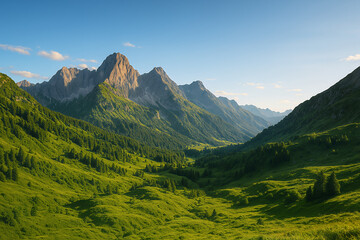 Fototapeta premium mountain landscape in the alps