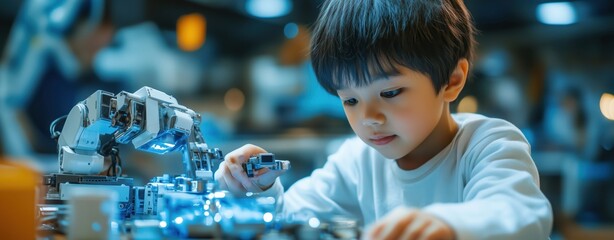 TEM Education Concept with Thai Child Assembling Robot: Hands-On Learning in Robotics and Technology for Kids
