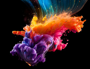 カラフルな絵の具