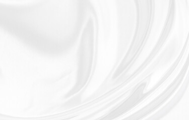 Obraz premium White gray satin texture that is white silver fabric silk panorama background with beautiful soft blur pattern natural.