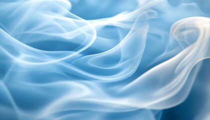Fototapeta premium Abstract blue smoke swirls.