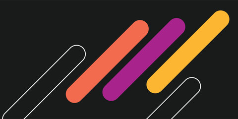 Obraz premium Colorful Geometric And Line Abstract Background Design