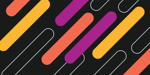 Colorful Geometric And Line Abstract Background Design