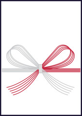 Line illustration Summer in Japan icon set Sympathy envelope