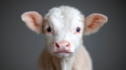 Adorable, innocent calf, close-up