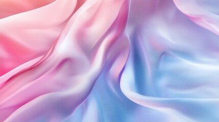 Obraz premium Elegant pink and blue dress on display in a fashionable setting for a diverse team of professionals engaged in discussion