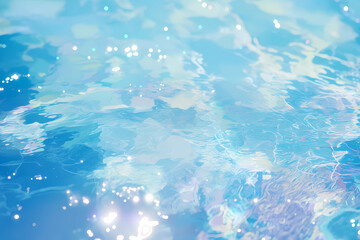 青い水面の背景素材（海・波・川）