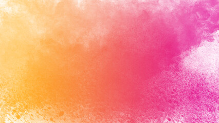 Fototapeta premium Soft abstract background with gradient of orange and pink. Delicate texture with subtle splatters. Warm and dreamy feel.