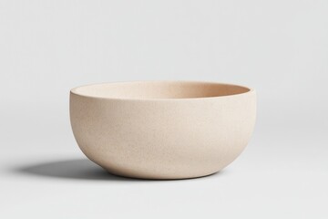 Beige, simple bowl, empty