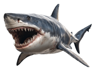 Big angry shark  