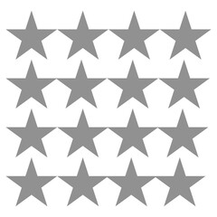 Stars on a white background