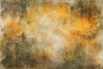 Fototapeta premium Autumnal Watercolor Texture Warm Earth Tones Background.